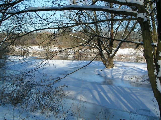 Nebenarme sind schon gefroren